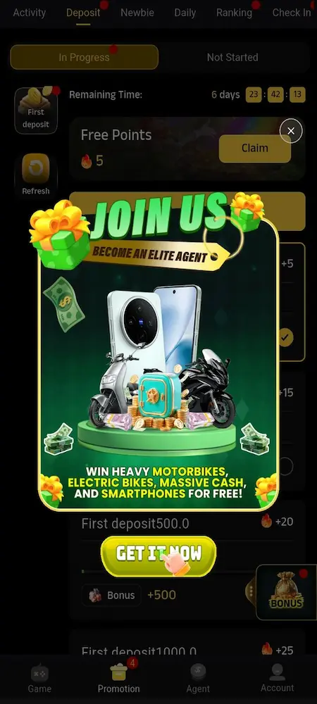 WD PAK777 Game login