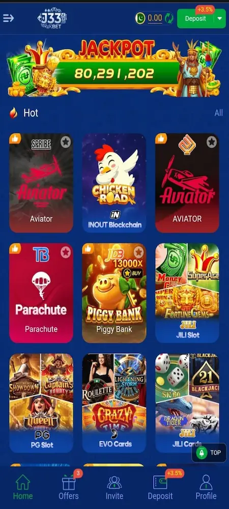 j33 Bet Game Apk
